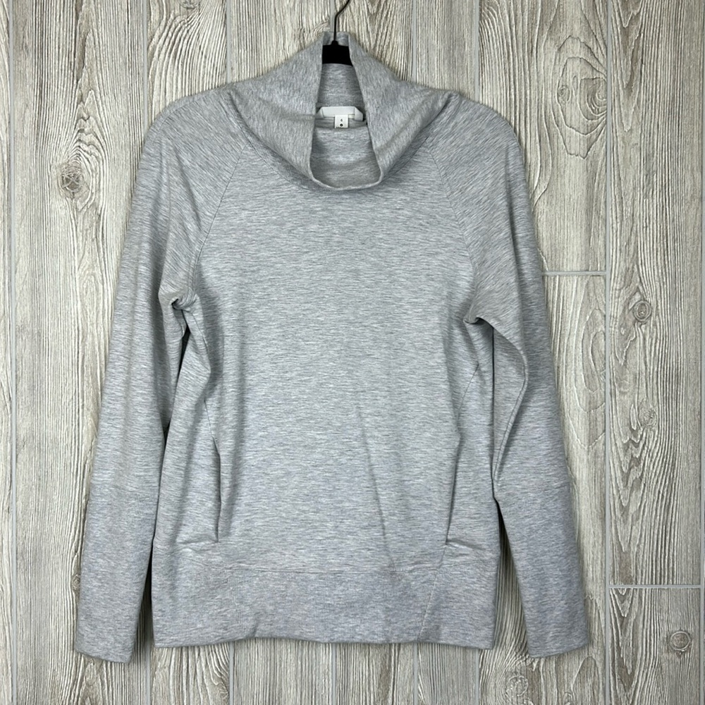 Lululemon High Lines Pullover Heathered Core Ultra Light Grey Size 6